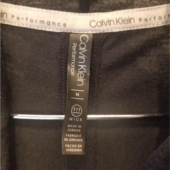 Calvin Klein NEW Performance Wick Pullover Long Sleeve Cowl Neck Sweatshirt Sz M - Picture 4 of 12